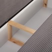 Sofa sztruksowa szara LIVSI - 6