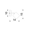 Kinkiet spot czarno-niklowany DEMIA - 4