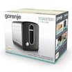 Toster GORENJE CLASSICO czarno-srebrny T1100CLBK - 4