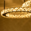 Lampa sufitowa LED 2 pierścienie chrom GIRONA - 3