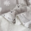 Koc świąteczny w misia SHERPA 150x200 cm - 3