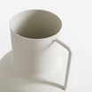 Wazon metalowy biały 15 cm - 6