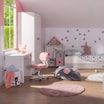 Fotel biurowy różowo-biały MELLODY - 2