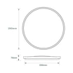 Plafon LED okrągły 36W jasne drewno ORO-OLMO 39 cm - 2