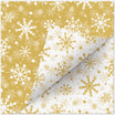 Serwetki świąteczne płatki śniegu CHRISTMAS SNOWFLAKES 33x33 cm złote 20 szt. - 2