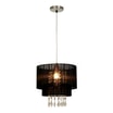 Lampa wisząca abażur czarny LETA - 1