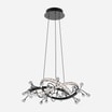 Lampa wisząca LED czarna chrom MAIA z pilotem - 3