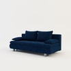 Sofa welurowa granatowa VERDE - 2