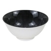 Miska do zupy porcelanowa biało-czarna OTTICO 650 ml - 1