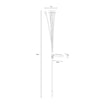 Lampa outdoorowa solarna LED IP44 czarno-srebrna - 2
