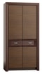 Szafa z drążkiem ciemny brąz 109 cm PARIS - 4