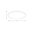Plafon LED VERI czarny 47 cm - 3
