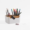 Organizer z przegródkami biały 18,2x14,6x9,3 cm - 5