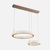 Lampa wisząca LED 2 pierścienie złota GIRONA - 5