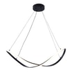 Lampa wisząca LED ERDA czarna - 1