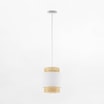 Lampa wisząca rattanowa biała BOHO 20 cm - 1
