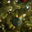 Bombki choinkowe, 6 cm, zielone, 16 szt. - 2