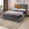 Rama łóżka kontynentalnego FIBI KP 25 180x200, platynowy - 4