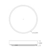 Plafon LED mosiądz NADI 40 cm z pilotem - 2