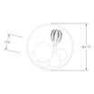 Plafon LED  FOCUS biało-niebieski - 2