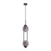 Lampa wisząca 2 kule czarna DAVOS - 2
