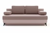 Sofa 3 osobowa rozkładana różowa GLORIA - 1