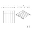 Wieszak na spodnie antracyt WIRE do szaf ADBOX 50 cm - 3