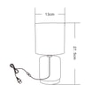 Lampa stołowa nocna czarna 27,5 cm - 2