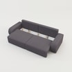 Sofa rozkładana 4-osobowa CAPPA antracyt - 4