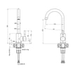 Bateria kuchenna QUADRON RIVERA czarna inox - 2