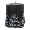 Świeca walec glamour LAS 8 cm - zdjęcie 1