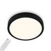 Plafon LED z pilotem czarny RUNA 38 cm - 1
