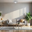 Lampa sufitowa biała FLAT - 2