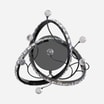 Kinkiet LED czarny chrom MAIA z pilotem - 2