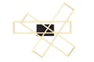 Lampa sufitowa LED ramka czarna CORSO z pilotem - 4