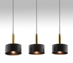 Lampa wisząca listwa czarno-złota LEO III - 5