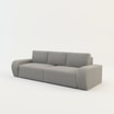 Sofa rozkładana 4-osobowa CAPPA jasnoszara - 2