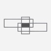 Lampa sufitowa LED ramka czarna ERVI z pilotem - 3