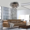 Lampa sufitowa czarna ICICLE fi 50 cm - 6
