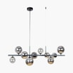 Lampa wisząca kule 10 czarna RUMBA - 1
