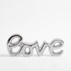 Dekoracyjny napis srebrny LOVE 29x11,4 cm  - 1