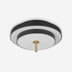 Lampa sufitowa LED czarny mosiądz KEATON - 1