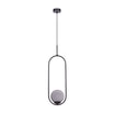 Lampa wisząca  kula czarna DAVOS - 5