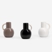 Wazon ceramiczny z uchwytem, biały, 19,1 cm - 4