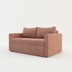 Sofa rozkładana sztruksowa różowa SOFI - 2
