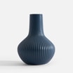 Wazon matowy niebieski 20 cm - 1