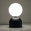 Lampa stołowa klosz kula czarna podstawa MIKI - 4