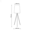 Lampa podłogowa czarny abażur WALZ - 3