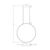 Lampa wisząca LED pierścieniowa czarna RASCAL 60 cm - 2