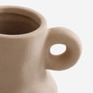 Wazon ceramiczny z uchwytami beżowy 22 cm - 5